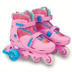 Adjustable Roller Skates for Girls with Illuminated Wheels (Size M: 29-32) Adjustable Roller Skates for Girls with Illuminated Wheels (Size M: 29-32)