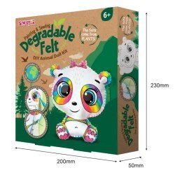 Sew Star Degradable felt diy animal doll kit-panda  Sew Star Degradable felt diy animal doll kit-panda