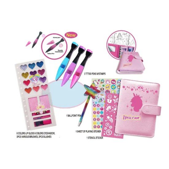 Tokidas Multi function Journal with D.I.Y Makeup & Tatoo Art Suite