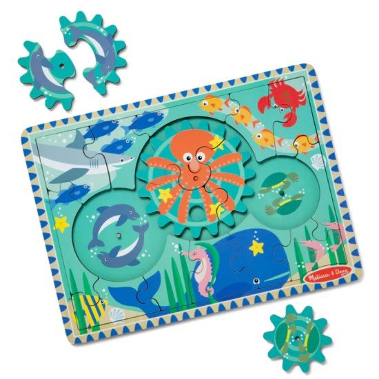 Wooden Underwater Gear Puzzle – 18 Pieces