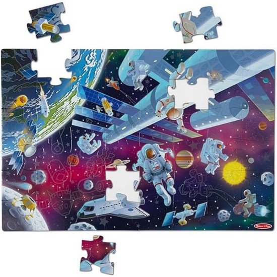 Outer Space Glow in the Dark Floor Puzzle - 48 Pieces