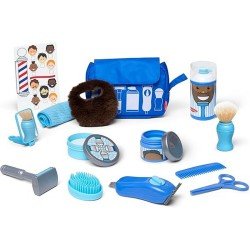 Melissa & Doug Barber Shop Pretend Play Set Shaving Toy for Boys and Girls Ages 3+ Wearable Beard and Shave Accessories for Role Play Melissa & Doug Barber Shop Pretend Play Set Shaving Toy for Boys and Girls Ages 3+ Wearable Beard and Shave Accessories for Role Play