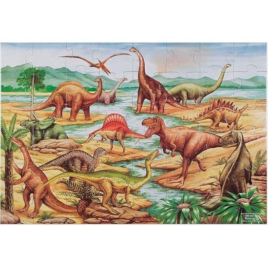 Melissa & Doug Floor Puzzle Dinosaurs Toys & Games Puzzles