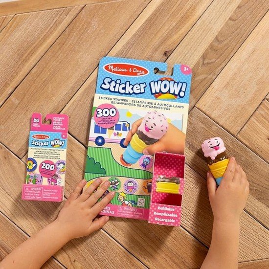 Melissa & Doug Sticker Wow! Ice Cream Bundle