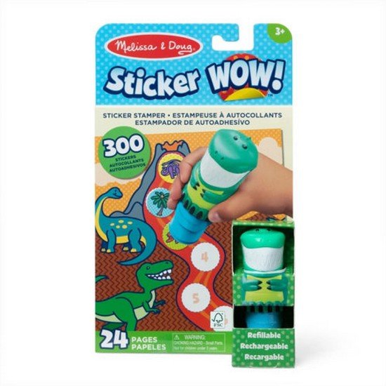 Sticker WOW!™ Dinosaur Activity Pad & Sticker Stamper - Melissa & Doug