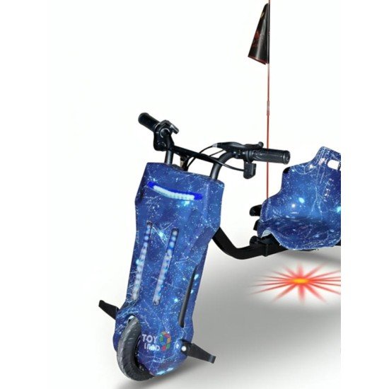 Ride-on blue galaxy