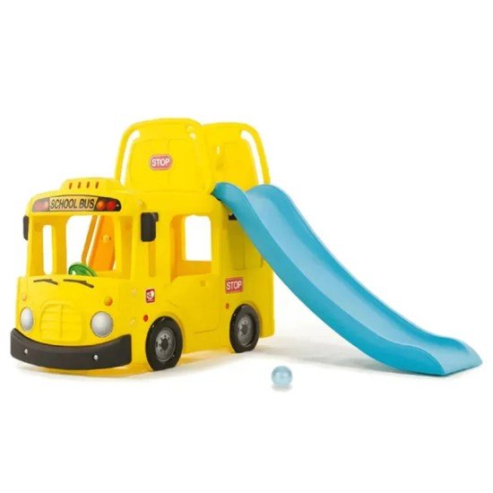 Bus with slide