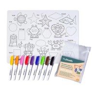 HeyDoodle - Shape Shifters Silicone Mat Colouring HeyDoodle - Shape Shifters Silicone Mat Colouring