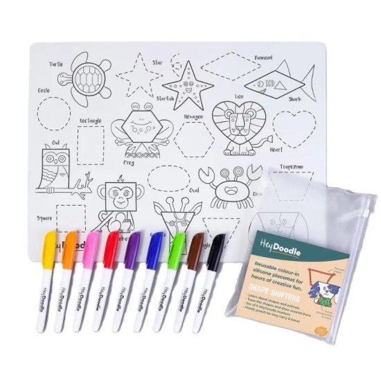 Shape Shifters Silicone Mat Colouring