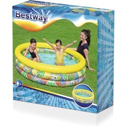Bestway Play Paddling Pool | Floral Inflatable Kids Pool, for Toddlers, Girls and Boys, 1.68 m x 38 cm Bestway Play Paddling Pool | Floral Inflatable Kids Pool, for Toddlers, Girls and Boys, 1.68 m x 38 cm