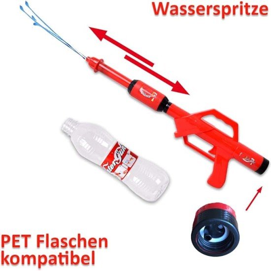 Water Gun Fight Blaster Super Soaker Pistol Shooters Fits Screw Top Bottle Orange