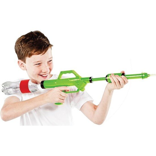 Water Gun Fight Blaster Super Soaker Pistol Shooters Fits Screw Top Bottle Green