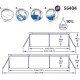 BESTWAY9'10" X 6'7" X 26"/3.00M X 2.01M X 66CM POOL (Contents:one pool)