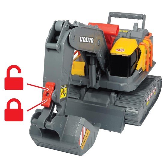 Dickie Toys Volvo Toy Excavator with Weight Detection