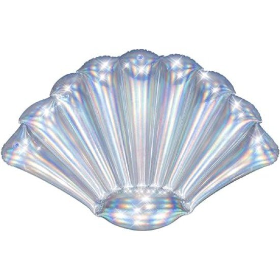 BESTWAY6'1" X 45"/1.85M X 1.14M IRIDESCENT SHELL LOUNGE (Contents:1 lounge, repair patch)