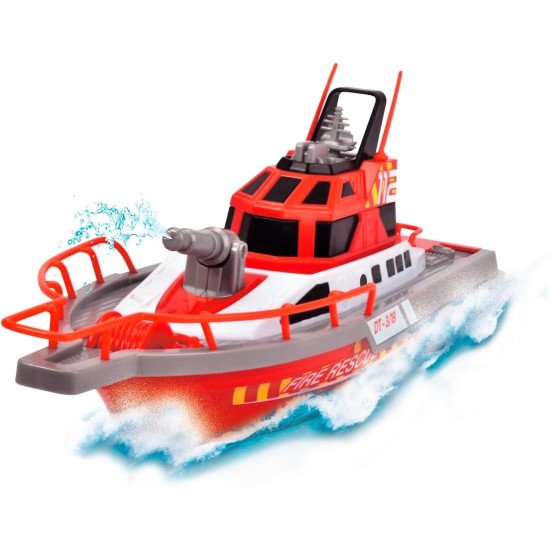 DICKIE TOYS - 15" RC Rescue Boat with Working Water Pump