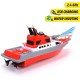 DICKIE TOYS - 15" RC Rescue Boat with Working Water Pump