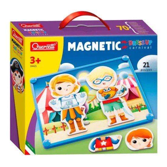 Quercetti Magnetic Dress Up Puzzle - Carnival