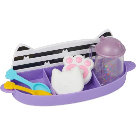 Gabby’s Dollhouse, Sprinkle Party Sweet Treat Set, Pretend Play Kitchen Hot Cocoa Party