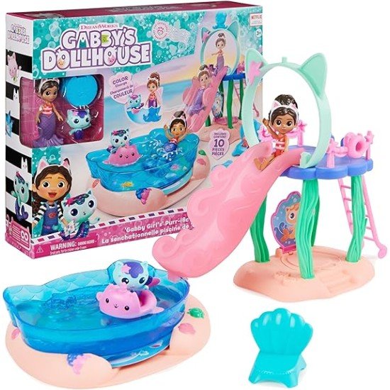 Gabby’s Dollhouse, Purr-ific Pool Playset 
