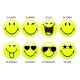 Slimy Smiley Blister Card Yellow - Multishapes