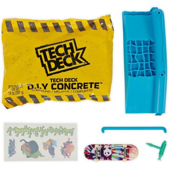 Tech Deck DIY Concrete Reusable Modeling Playset