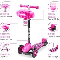 Xootz Bubble Go Scooter - Pink Xootz Bubble Go Scooter - Pink