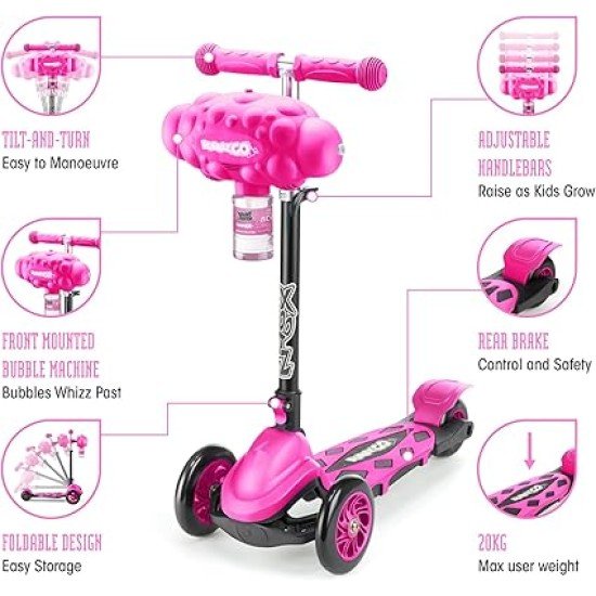 Xootz Bubble Go Scooter - Pink