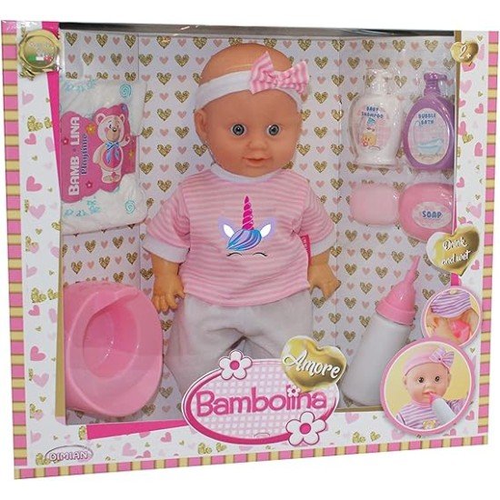 Bambolina Amore Baby Doll with Gift Set