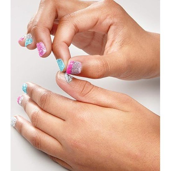 Cool Maker, Get Glitzy Glitter Nail Kit with 6 Colors & Stickers for 5 DIY Manicures