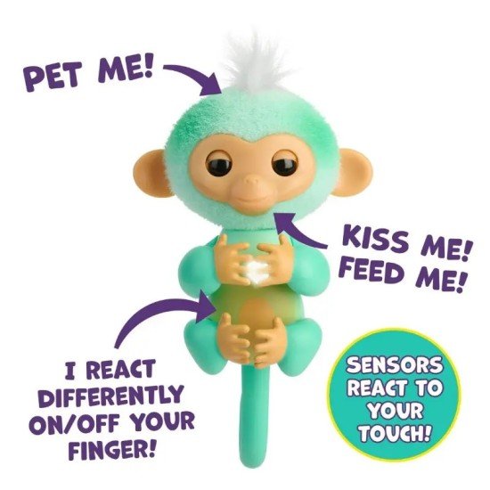 Fingerlings Monkey - Teal Ava