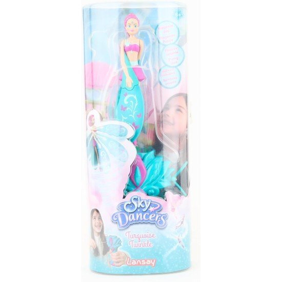  Sky Dancers Lansay Turquoise Twinkle Flying Doll 