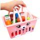 KITTY BASKET WITH 16 PCS OF PLAYFOOD & 7 PCS FOOD BOXES