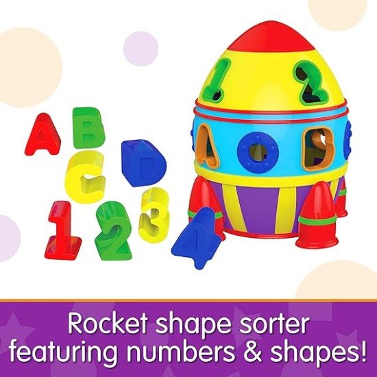 The Learning Journey Early Learning - Rocket Shape Sorter