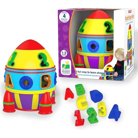 The Learning Journey Early Learning - Rocket Shape Sorter