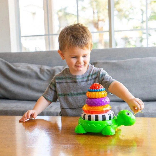 The Learning Journey Early Learning Pull Along Stacking Turtle