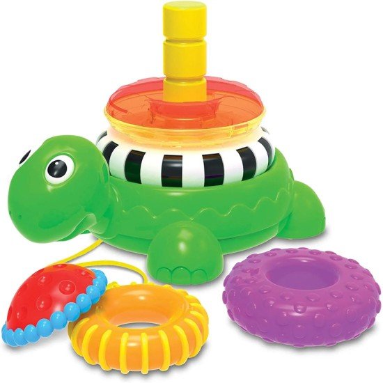 The Learning Journey Early Learning Pull Along Stacking Turtle
