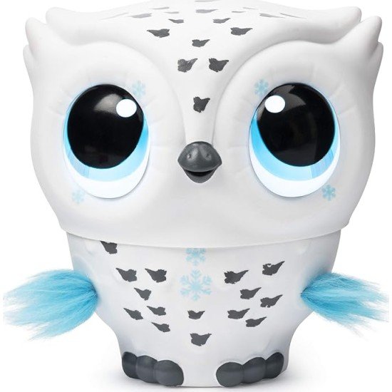 Owleez flying interactive toy White