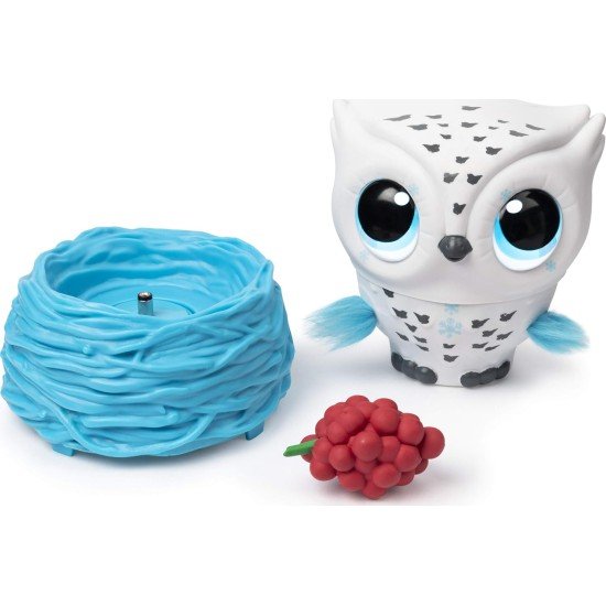 Owleez flying interactive toy White