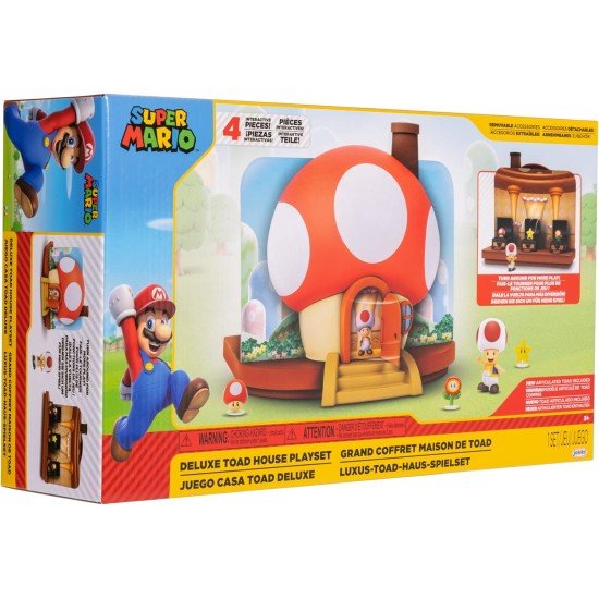 Super Mario Action Figures 2.5" Deluxe Toad Playset