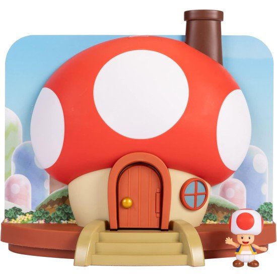 Super Mario Action Figures 2.5" Deluxe Toad Playset