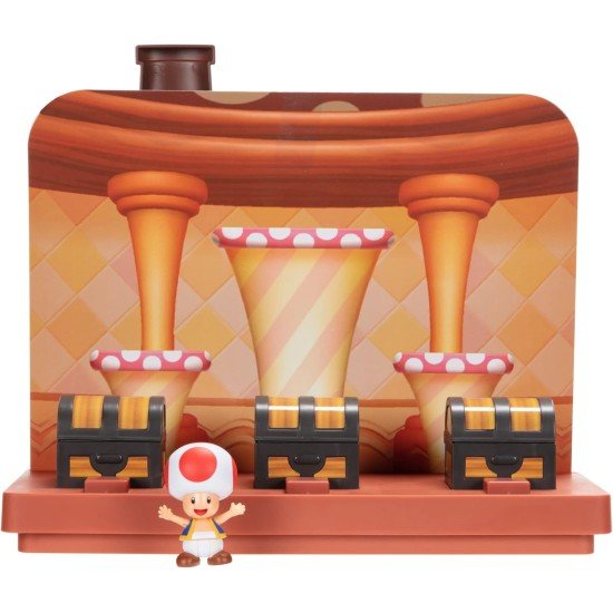 Super Mario Action Figures 2.5" Deluxe Toad Playset