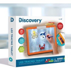 Discovery LED Tracing Tablet, 26-Piece Set with Washable Markers, Tracing & Template Sheets Discovery LED Tracing Tablet, 26-Piece Set with Washable Markers, Tracing & Template Sheets
