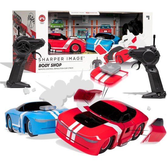 Sharper Image RC Demolition Derby Car 2 Pack Speed Sports Racing Club Cars