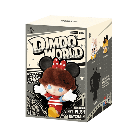 POP MART Dimoo World × Disney Series Vinyl Plush Key Chain Blind Box (1 Figure)