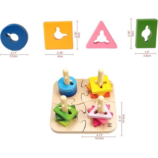 Hape Wooden Creative Peg Puzzle