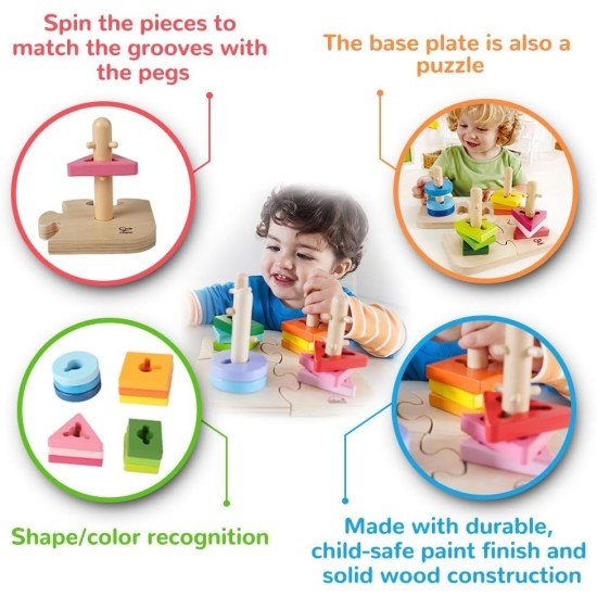 Hape Wooden Creative Peg Puzzle