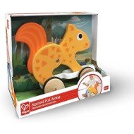 Hape Pull Along - Squirrel - Orange - Wooden Animal Toy Hape Pull Along - Squirrel - Orange - Wooden Animal Toy