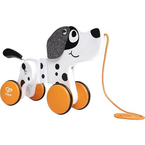 Hape Wooden Dalmatian Push and Pull Along Toy