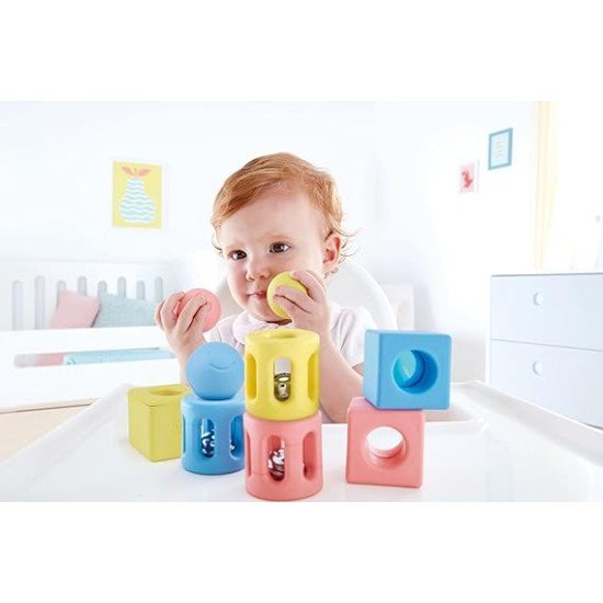 Hape Baby Geometric Rattle Trio